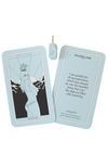 Larimar Charm & Affirmation Card - The Healing Stone